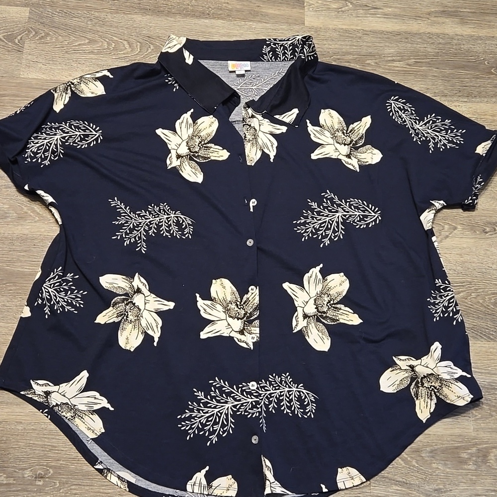 LuLaRoe Charlie Blouse Size 2X